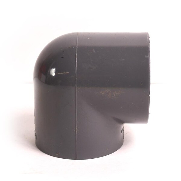 Thrifco Plumbing 1-1/2 Inch Threaded x Threaded PVC 90 Elbow SCH 80 8214214 - main